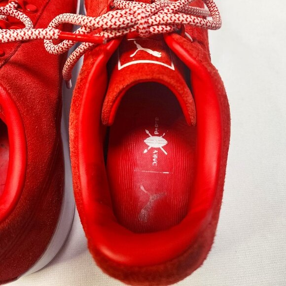 PUMA Red Suede Leather Limited Edition Sneakers - Picture 9 of 15